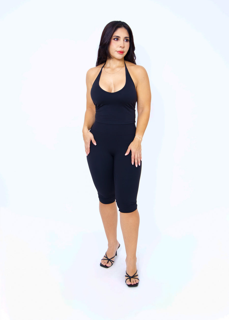 Halter Top + Capri Bottom Set